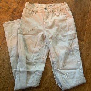 Beige blue spice jeans